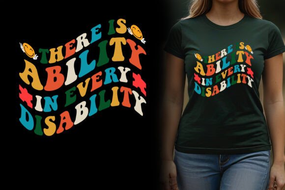 Ability in Disability PNG: Graphics for T-Shirt Designs