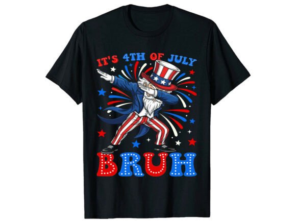 Bruh Uncle Sam 4th of July Graphics & T-Shirt Designs