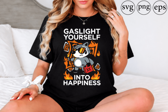 Fire Starter Cat Graphics for T-Shirt Designs