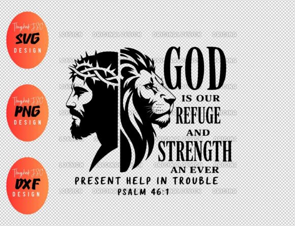 God is Our Refuge SVG: Graphics for T-Shirt Designs