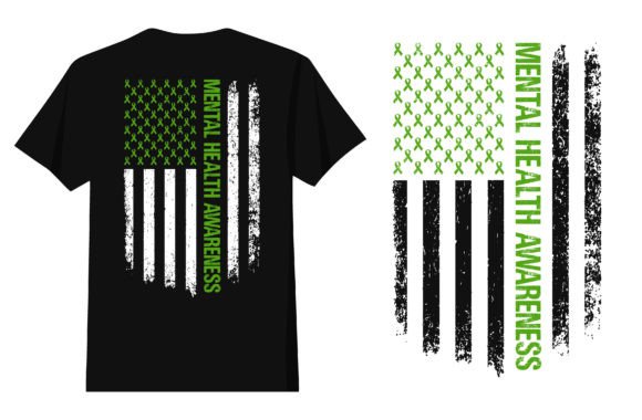 Mental Health Awareness 4th of July Graphics & T-Shirt Designs
