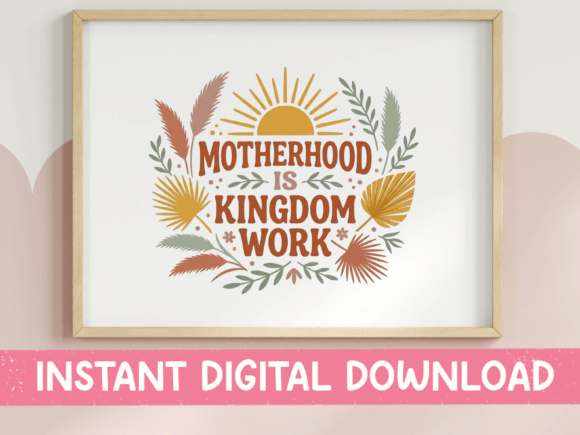 Review: Motherhood is Kingdom Work Botanical SVG