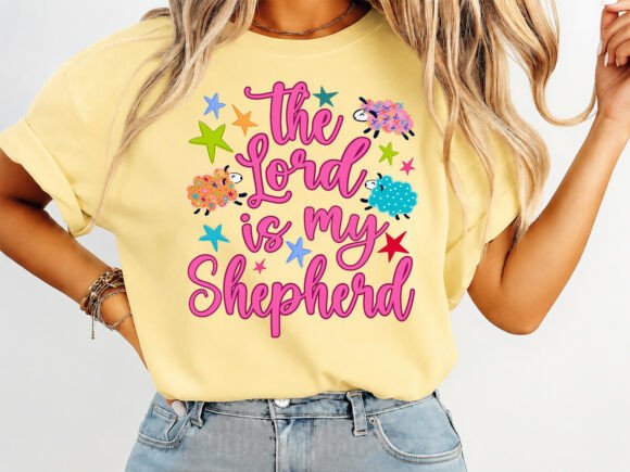 The Lord is My Shepherd Coquette Graphics for T-Shirt Designs