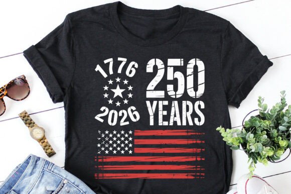 USA 250 Years Graphics for T-Shirt Designs